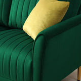 Kelvin Arm Upholstered Accent Sofa Chair - Luxe Maple