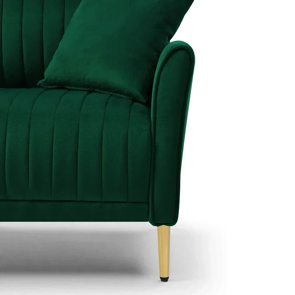 Kelvin Arm Upholstered Accent Sofa Chair - Luxe Maple