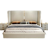 Vitara Luxury Upholstered Bed in Leatherette | Designer Bed - Luxe Maple