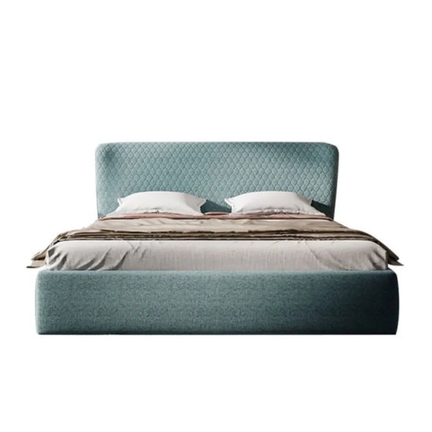 Vivo Luxury Upholstered Bed in Suede | Modern Designer Bed - Luxe Maple