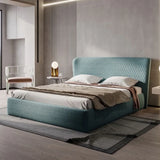 Vivo Luxury Upholstered Bed in Suede | Modern Designer Bed - Luxe Maple
