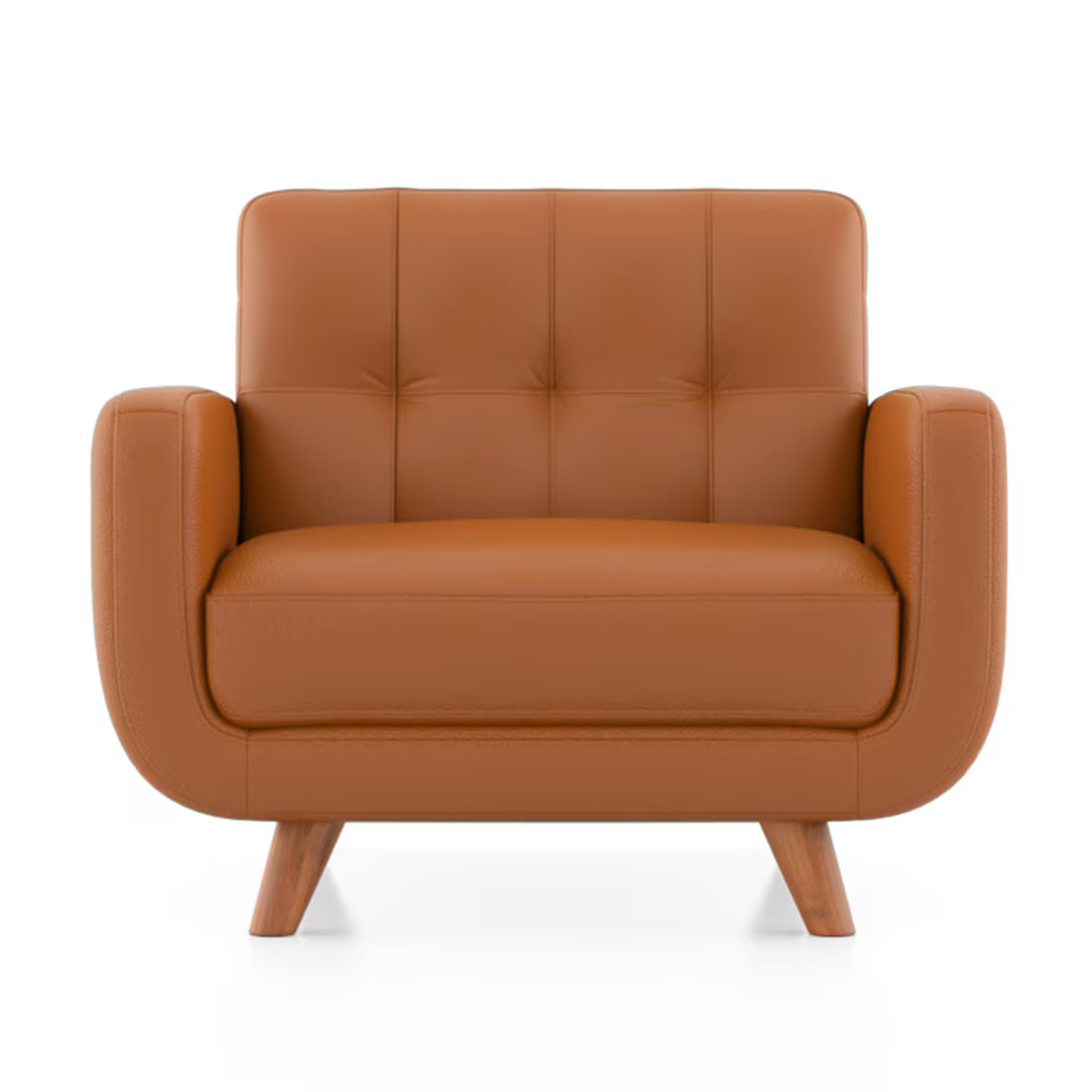 Wave Leatherette Sofa Set - Luxe Maple - Luxe Maple