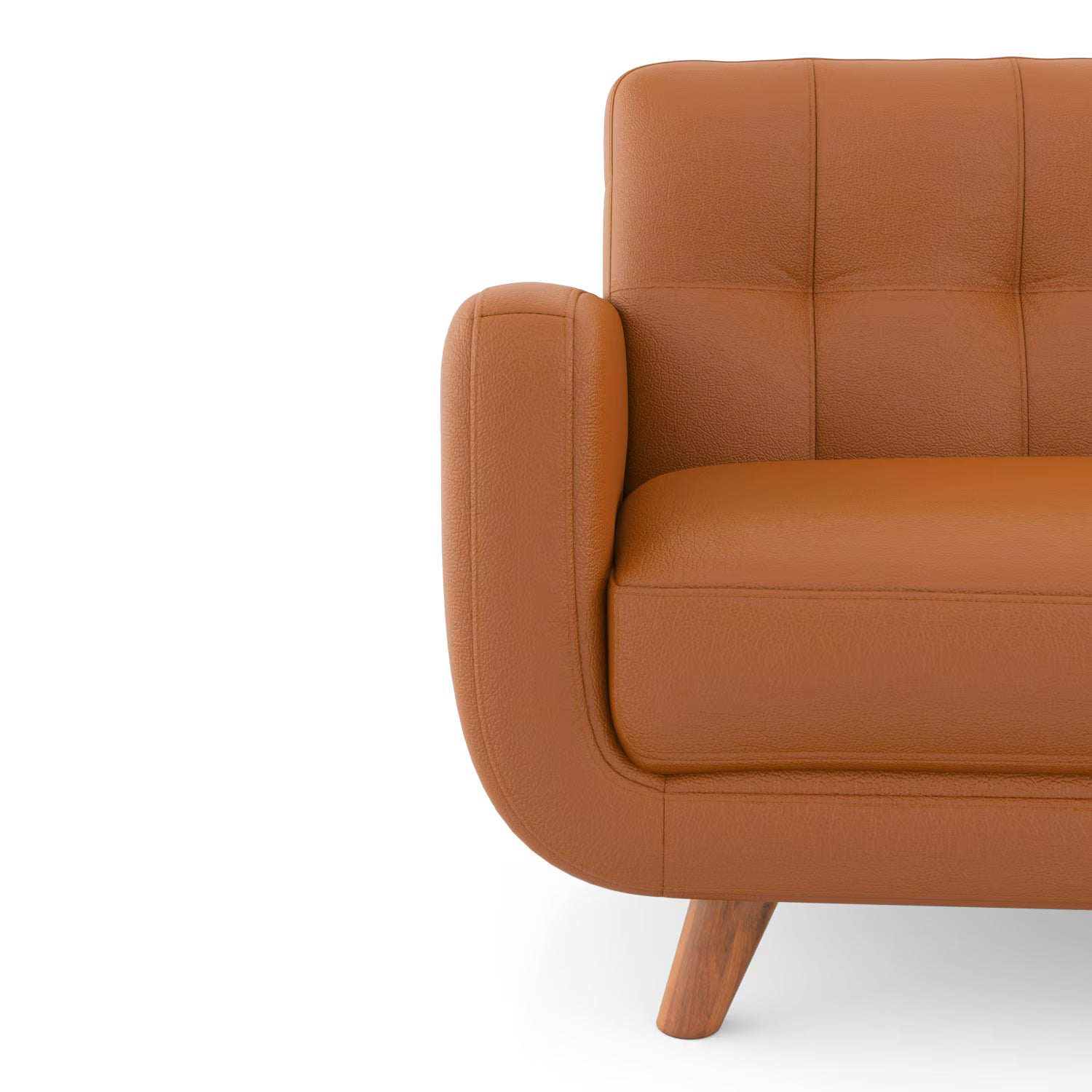 Wave Leatherette Sofa Set - Luxe Maple - Luxe Maple