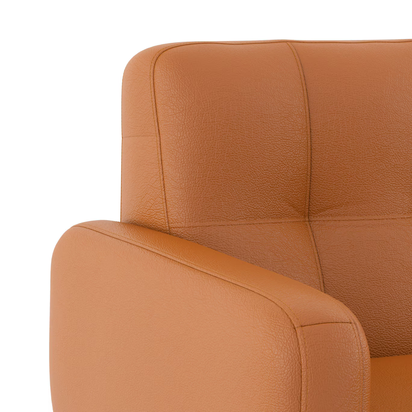 Wave Leatherette Sofa Set - Luxe Maple - Luxe Maple