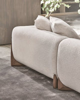 Aahed Premium Sectional Sofa in Brooklyn Fabric - Luxe Maple
