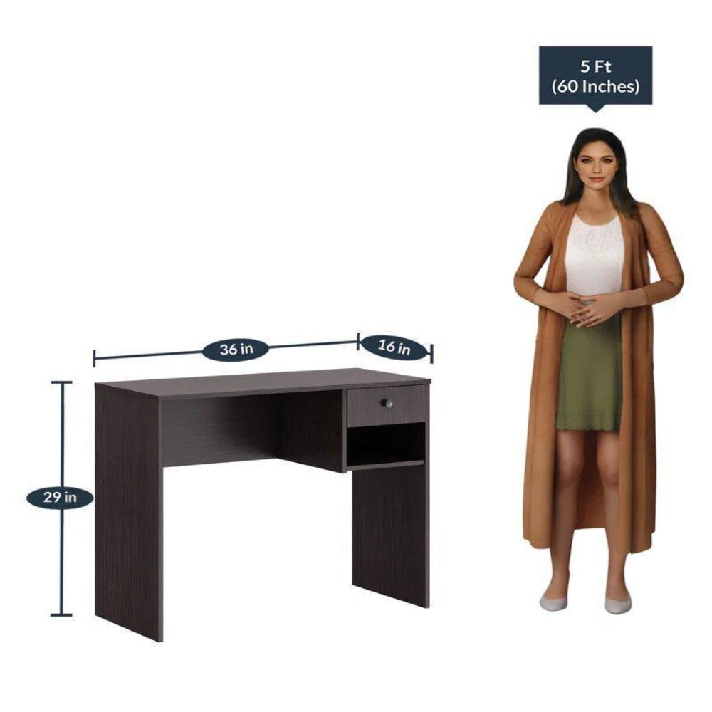 Golf Study Table in Wenge Color - Luxe Maple