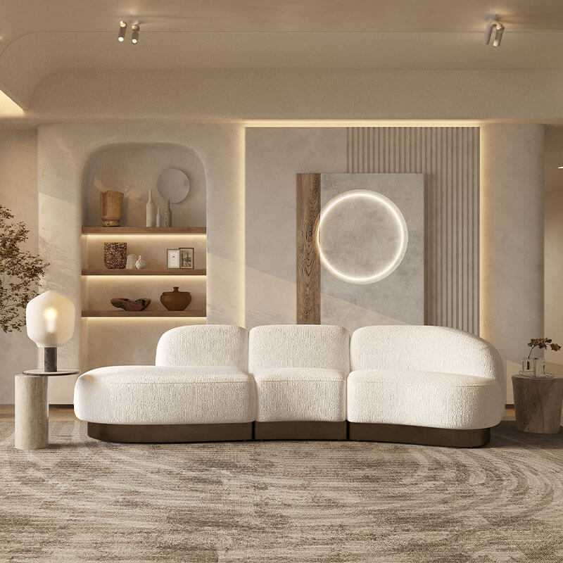 Casper Premium Sofa Set in Bouncle - Luxe Maple