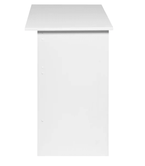 Zolo Study Table in White Color - Luxe Maple
