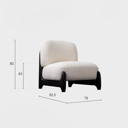 Candy Premium Accent Chair In Brooklyn Fabric - Luxe Maple