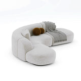 Buccky Luxury Sectional Sofa in Brooklyn Fabric - Luxe Maple