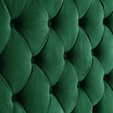 Orzo Luxury Chesterfield Sectional Sofa in Suede - Luxe Maple