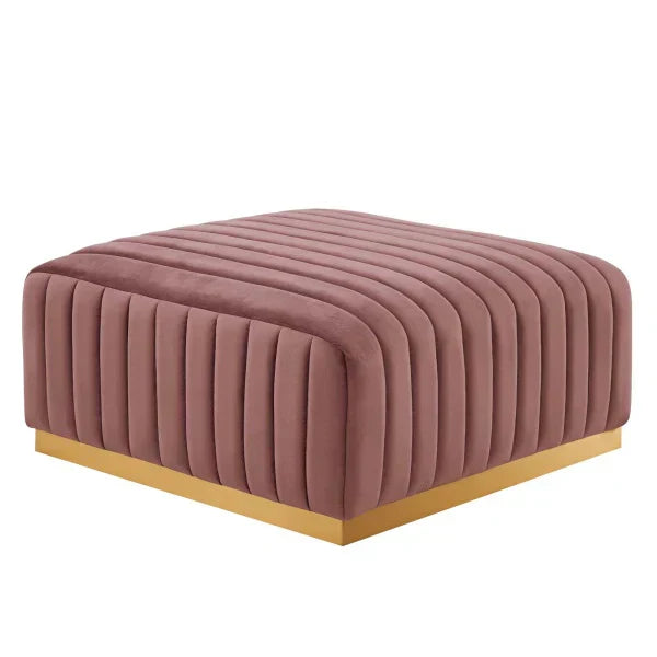 Unline Luxury Sectional Sofa in Suede - Luxe Maple