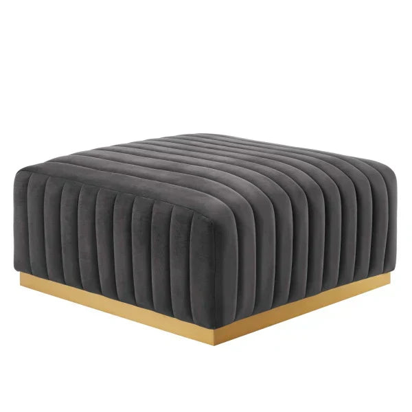 Unline Luxury Sectional Sofa in Suede - Luxe Maple