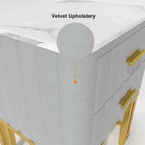 Gello Side Table in 2 Drawers in SS Frame