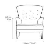 Keflavik Mid-century Peacock Blue Linen Arm Chair - Luxe Maple