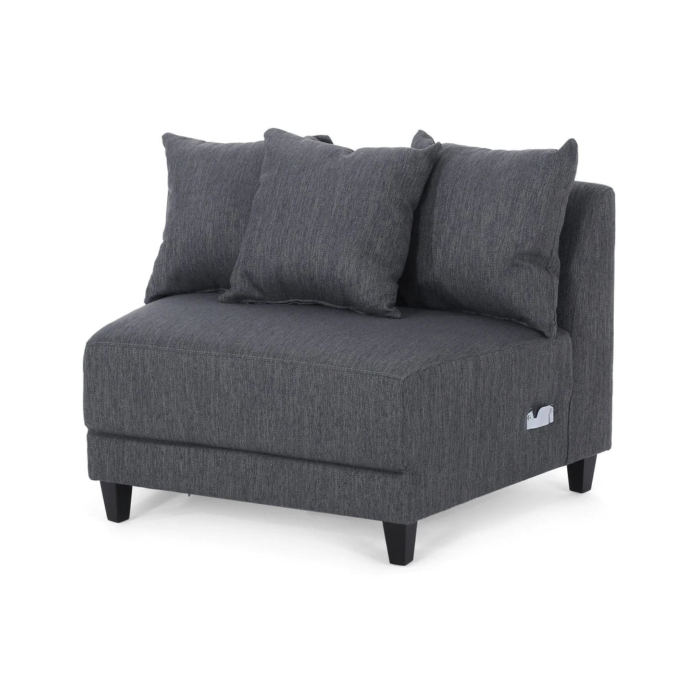 Rolex Round Modern Molfino Sectional Sofa - Luxe Maple