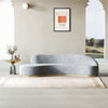 Pacific Luxury Modern Velvet Upholstered Curved Sofa - Luxe Maple