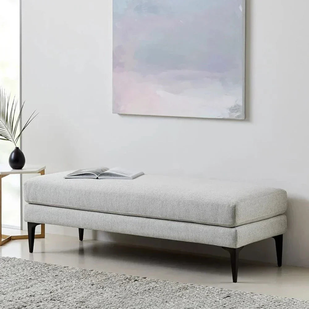 Mosco Lounger in Suede - Luxe Maple