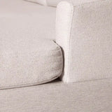 Jeffo Modern Suede Sectional U Shape Sofa - Luxe Maple
