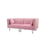 Dolcy Line Sofa Set in Pink