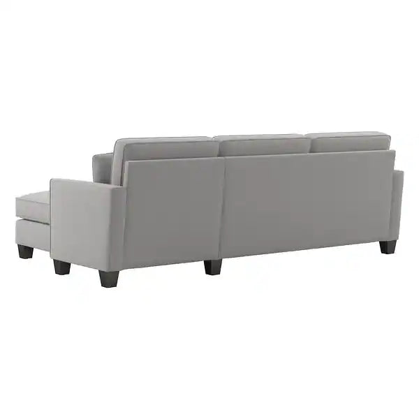Celio Modern Suede Sectional Sofa - Luxe Maple