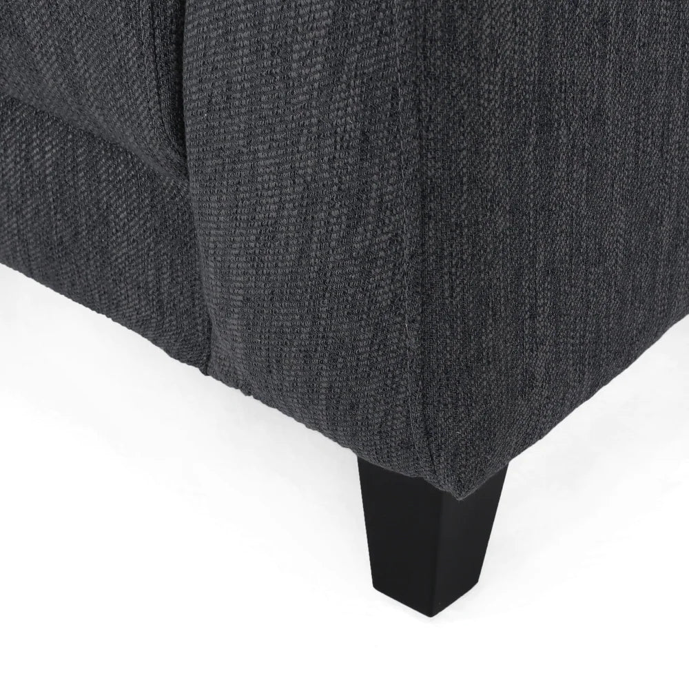 Rolex Round Modern Molfino Sectional Sofa - Luxe Maple