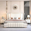 Alexa Luxury Upholstered Bed in Leatherette | Luxury Bed - Luxe Maple