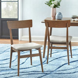 Ivory 6 Seater Dining Table in Grey - Luxe Maple