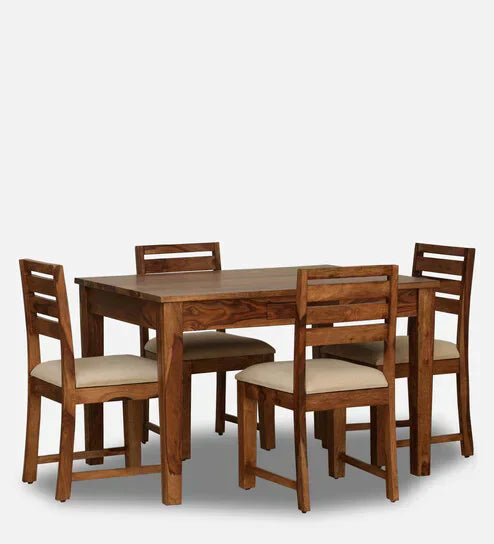 Topline 4 Seater Dining Table in Natural Color - Luxe Maple