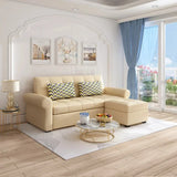 Marine Sectional Storage Sofa Cum Bed - Luxe Maple