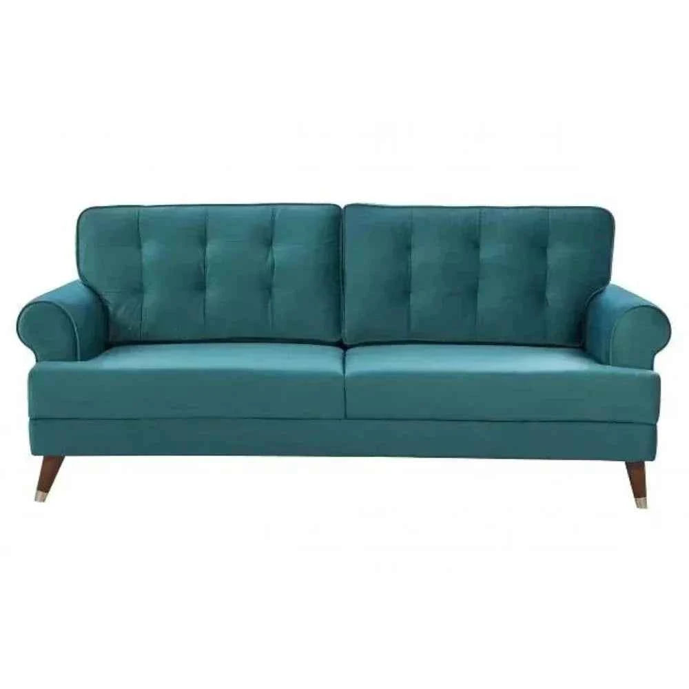 Mosco Straight Line Sofa Set In Suede