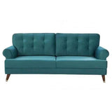 Mosco Straight Line Sofa Set In Suede