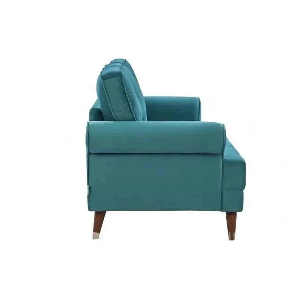 Mosco Straight Line Sofa Set In Suede