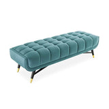 Cross line Lounger in Suede - Luxe Maple