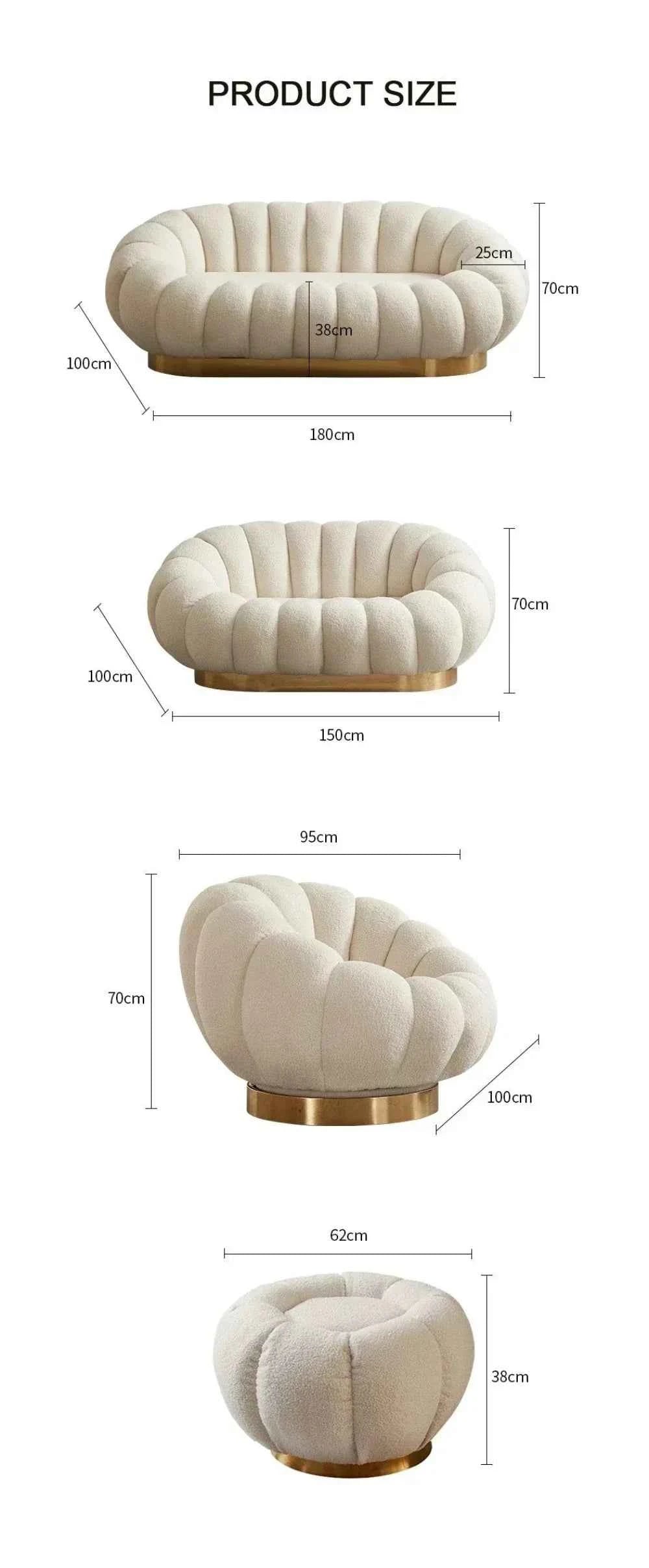 Cosco Premium Modern Sofa Set In Brooklyn Fabric