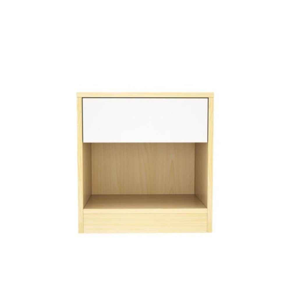 Monaco Engineered Wood Wenge Finish Bedside Table