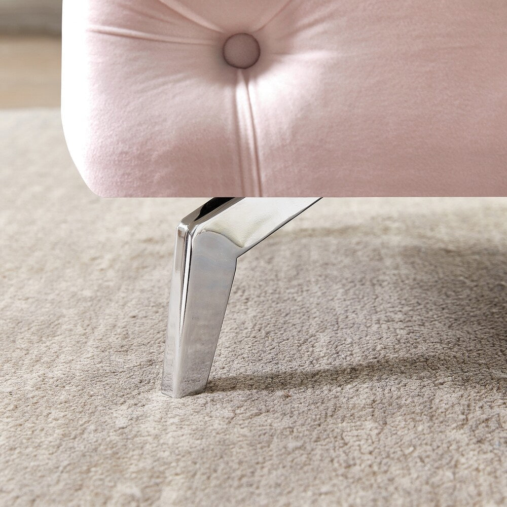 Unicorn Suede Lounger in Blush Pink Color - Luxe Maple