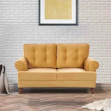 Mosco Straight Line Sofa Set In Suede