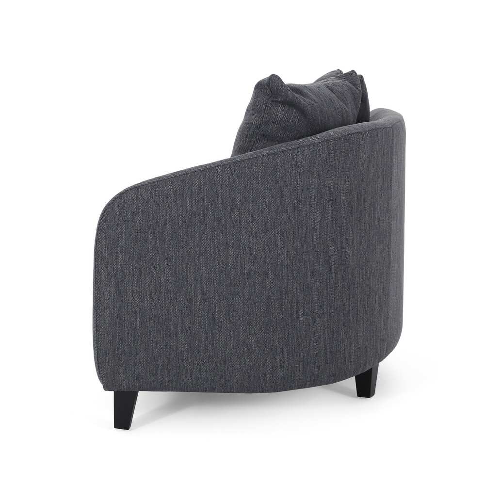 Rolex Round Modern Molfino Sectional Sofa - Luxe Maple