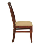 Umrao 4 Seater Dining Table in Honey Teak Color - Luxe Maple
