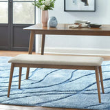 Ivory 6 Seater Dining Table in Grey - Luxe Maple