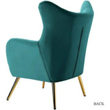 Becky Suede Accent Chair - Luxe Maple