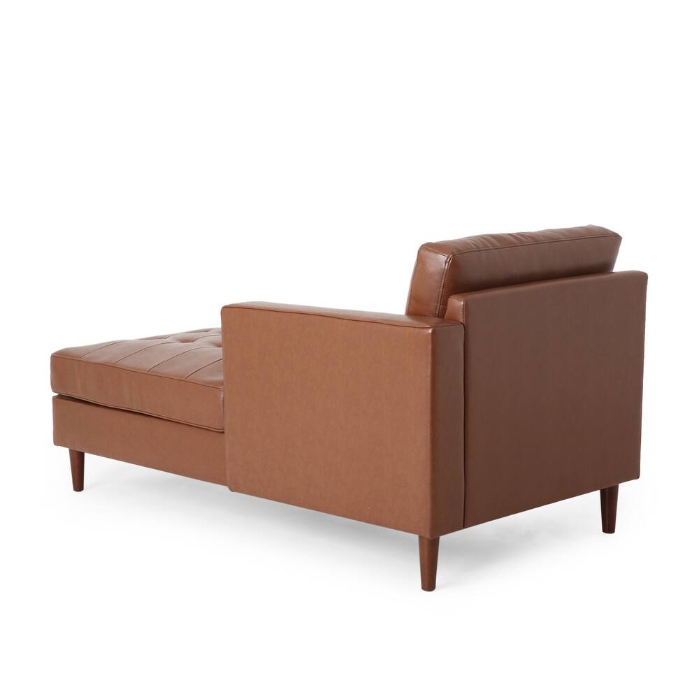 Depy Sectional Sofa Set in PU Leatherette - Luxe Maple