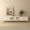 Pacific Luxury TV Unit in White - Luxe Maple