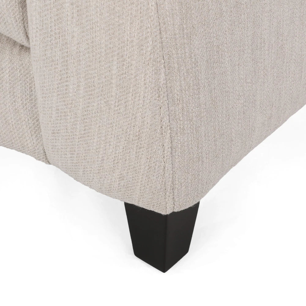 Rolex Round Modern Molfino Sectional Sofa - Luxe Maple