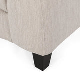 Rolex Round Modern Molfino Sectional Sofa - Luxe Maple