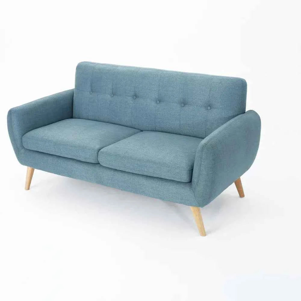 Heffy Modern Sofa Set in Suede