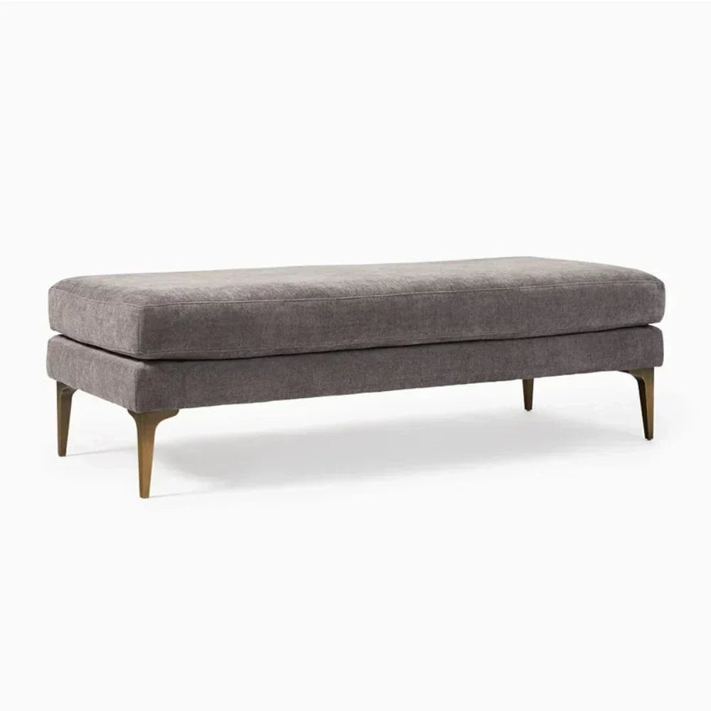 Mosco Lounger in Suede - Luxe Maple