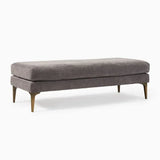 Mosco Lounger in Suede - Luxe Maple