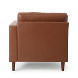 Depy Sectional Sofa Set in PU Leatherette - Luxe Maple
